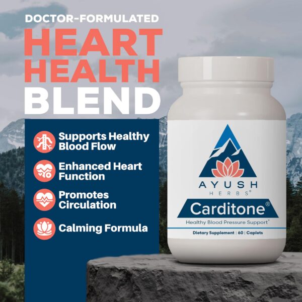 Carditone Ayush Herbs tabletas medicinales para bienestar integral envase