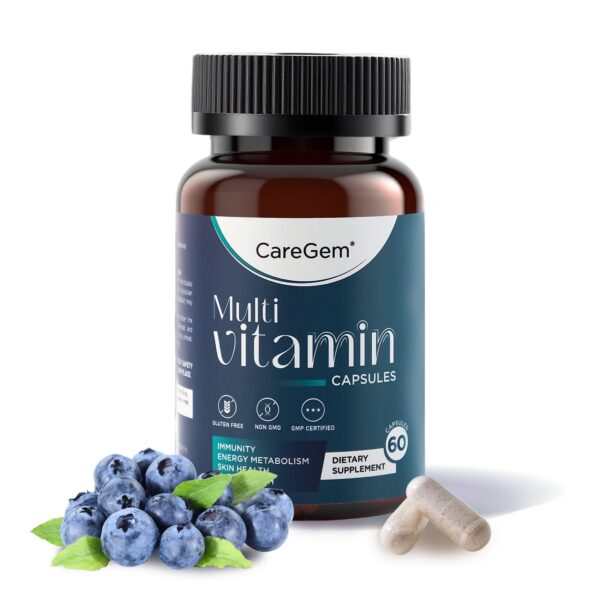 Version 1.0.0 Frente de frasco CareGem multivitaminas