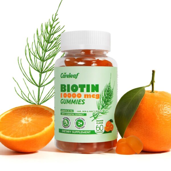 Careleaf Biotin gomitas frente
