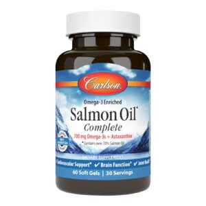 Cápsulas blandas Carlson de aceite de salmón