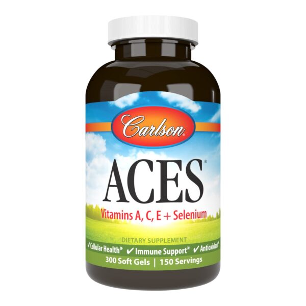 Frasco Carlson ACES 300 Softgels frontal