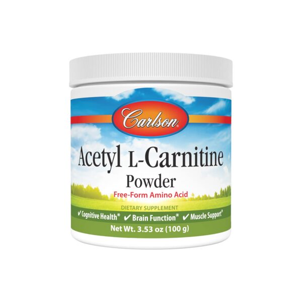 Version 1.0.0 Envase polvo Acetil L-Carnitina Carlson 100 gramos para salud cerebral