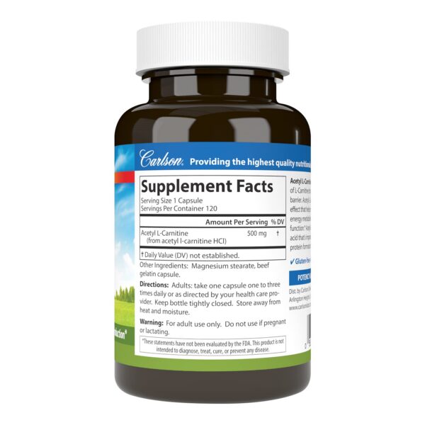 Version 1.0.0 Etiqueta Carlson Acetyl L-Carnitine