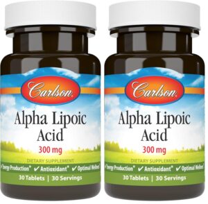 Carlson acido alfa lipico 300 mg etiqueta frontal