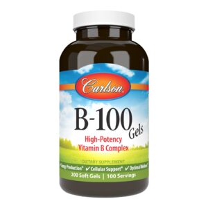 Carlson B-100 cápsulas blandas complejo vitaminas B