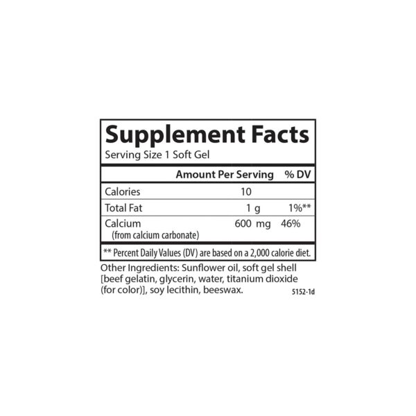 Carlson Cal-600 gel suave etiqueta