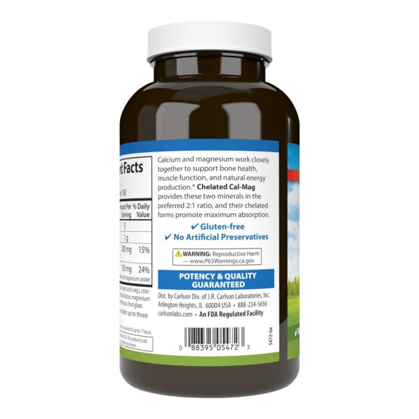 Frente de la botella Carlson Cal-Mag
