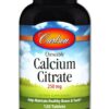 Tabletas masticables Carlson Calcium Citrate 250 mg vainilla