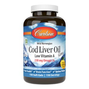 Carlson Cod Liver Oil Gems frasco frontal