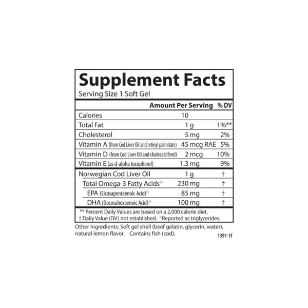 Frasco con cápsulas Omega-3 Carlson