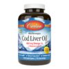 Frasco Carlson Cod Liver Oil Gems limón