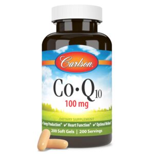 Version 1.0.0 Carlson CoQ10 frasco y etiqueta