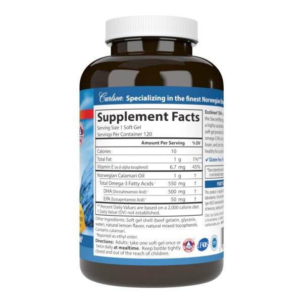 Version 1.0.0 Etiqueta de DHA EcoSmart con limón