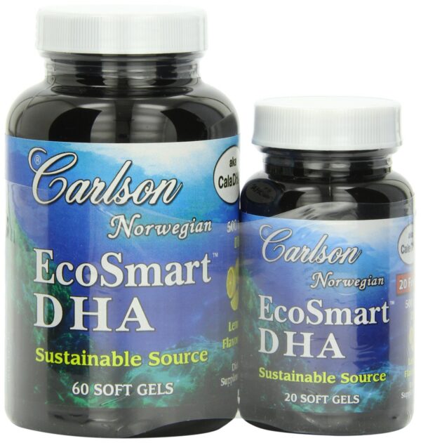 Frasco de Carlson Ecosmart DHA softgels