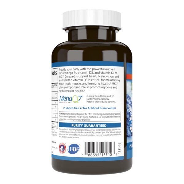 Cápsulas suaves Omega-3 con D3 y K2