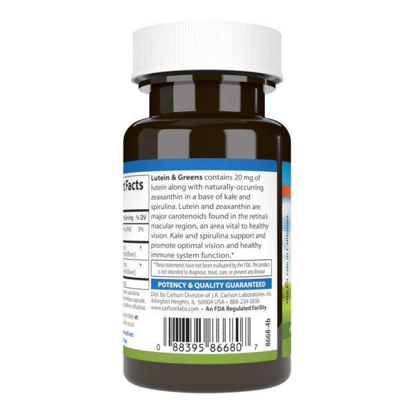 Kale y espirulina en etiqueta