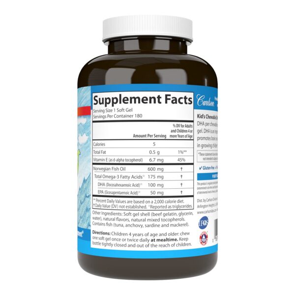 Version 1.0.0 Gomitas Carlson DHA naranja envase