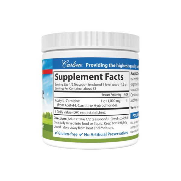 Version 1.0.0 Polvo de acetil l-carnitina para soporte muscular y cognitivo