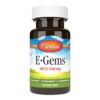Carlson Labs e-gems vitamina e natural 400 ui cápsulas