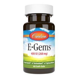 Carlson Labs e-gems vitamina e natural 400 ui cápsulas