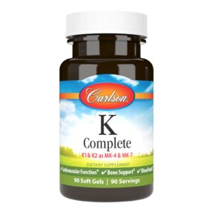 Frente de envase Carlson K Complete Softgels