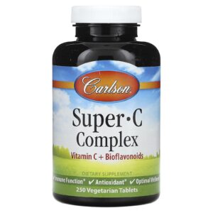 Paquete Carlson Labs Super C Complex vitamina C y bioflavonoides