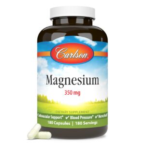 Version 1.0.0 Frente del frasco Carlson Magnesio 350 mg