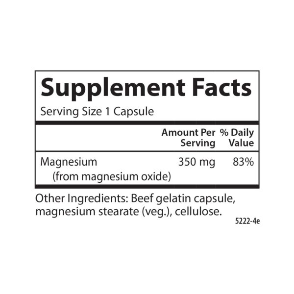 Cápsulas Carlson Magnesio 350 mg