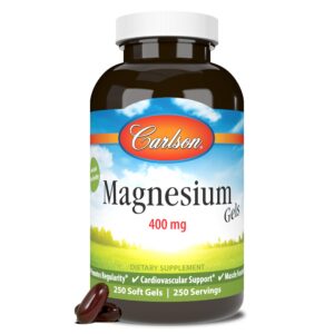 Version 1.0.0 Frente del frasco Carlson Magnesium Gels