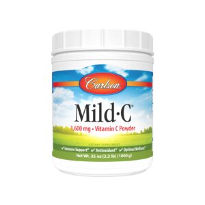 Carlson Mild-C polvo vitamina C apoyo sistema inmune
