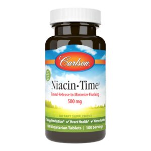 Version 1.0.0 Carlson Niacin-Time 500 mg botella frente