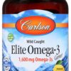 Frasco Carlson Omega-3 Gems con etiqueta