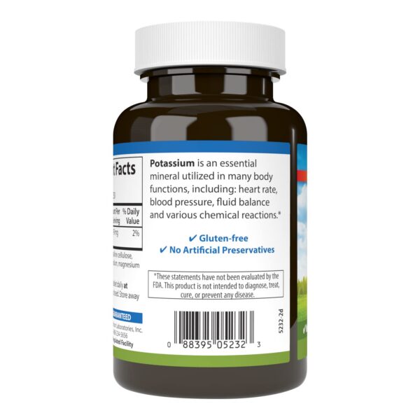 Frasco Carlson Potasio 99 mg lateral