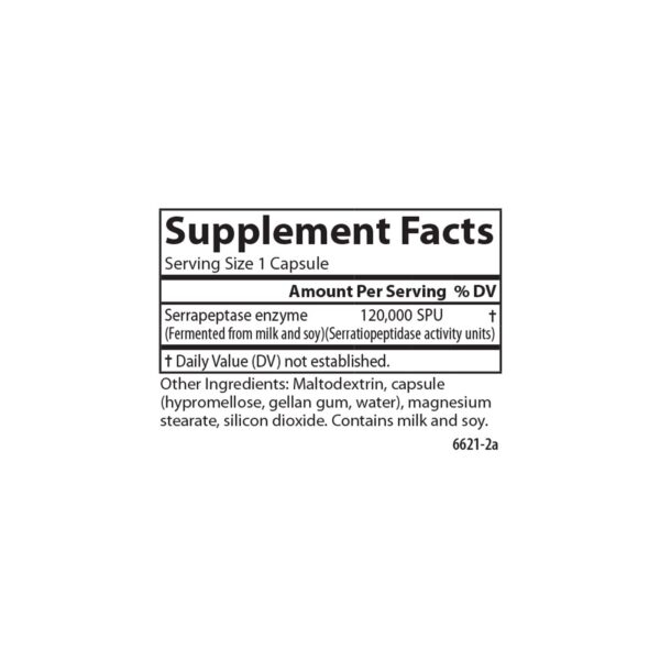 Back panel with supplement facts