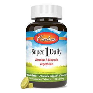 Carlson Super 1 Daily multivitamínico vegetariano 120 tabletas