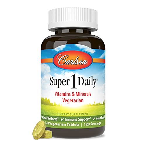 Carlson Super 1 Daily multivitamínico vegetariano 120 tabletas