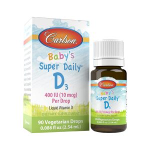 Carlson Super Daily D3 suplemento vitamina para bebé