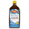 Frasco de Carlson Fish Oil con etiqueta limón