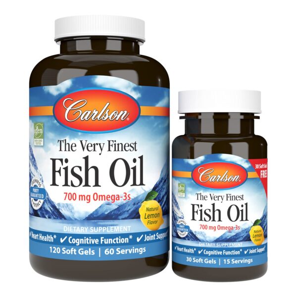 Carlson The Very Finest Fish Oil limón frente