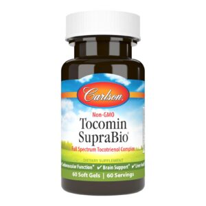 Frasco de Carlson Tocomin SupraBio 60 softgels