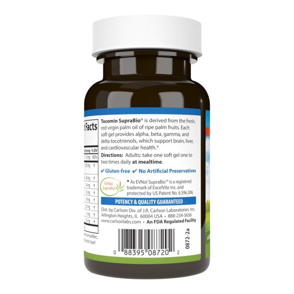Caja tocotrienoles Carlson Tocomin SupraBio
