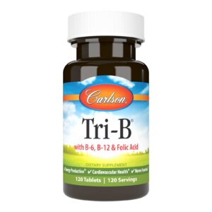 Carlson Tri-B vitaminas b para salud cardiovascular