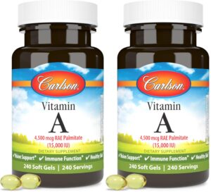 Version 1.0.0 Carlson Vitamina A palmitato 15000 UI gel suave frontal