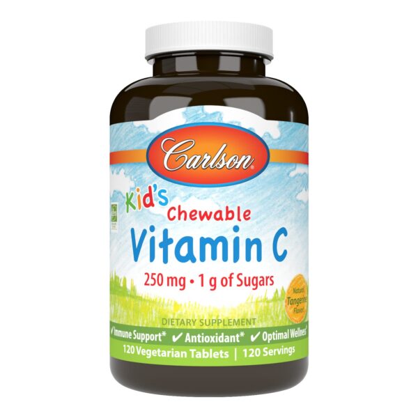 Carlson vitamina c masticable mandarina 250mg