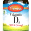 Carlson vitamina d3 2000 iu cápsulas blandas suplemento salud ósea