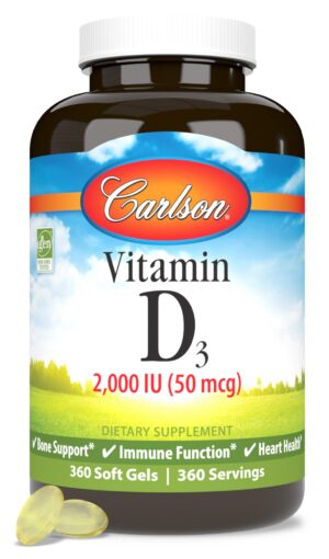 Version 1.0.0 Carlson vitamina d3 2000 iu cápsulas blandas suplemento salud ósea