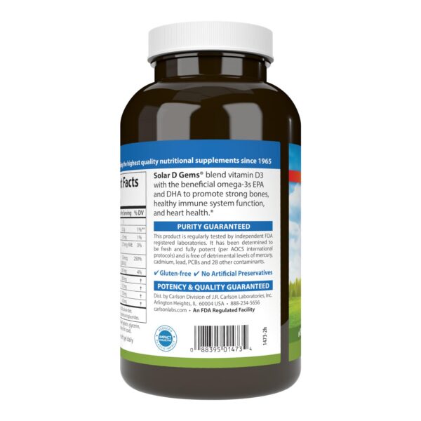 Carlson vitamina d3 2000 iu y omega 3 epa dha natural