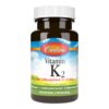 Botella de Carlson Vitamina K2-7 45mcg softgels 90 unidades