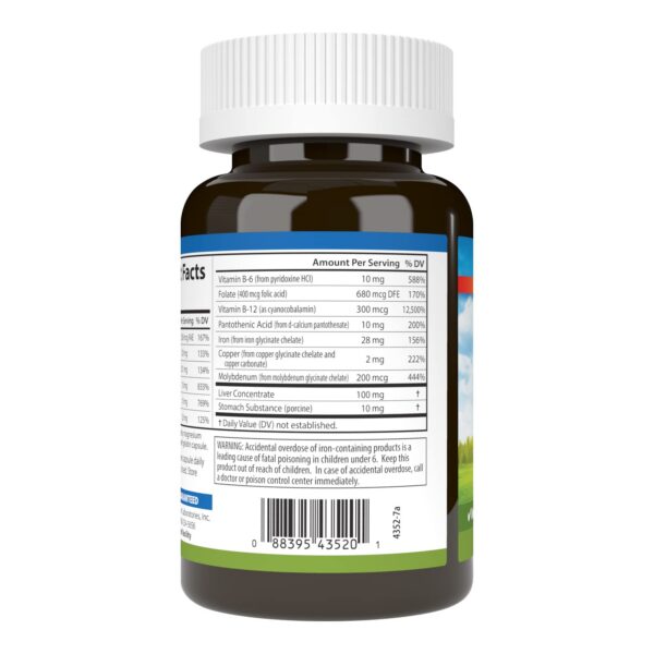 Frente de la botella Carlson Iron Restore
