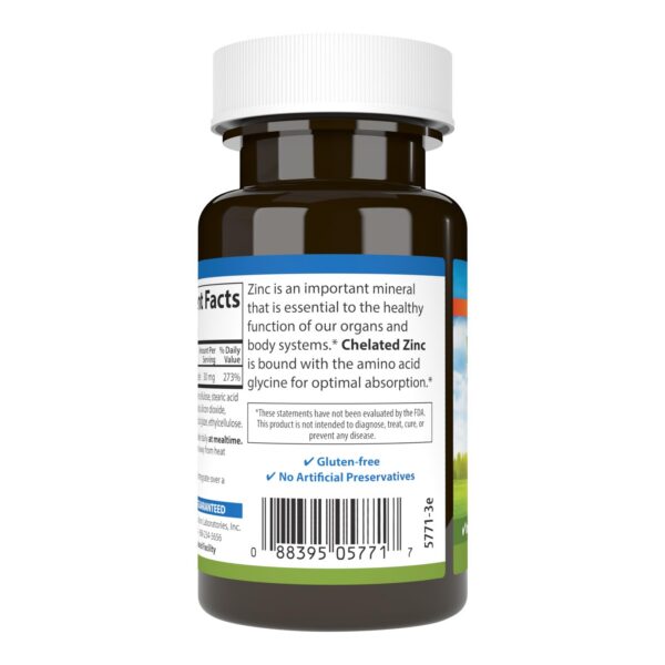 Version 1.0.0 Detalle de etiqueta Carlson Zinc 30 mg